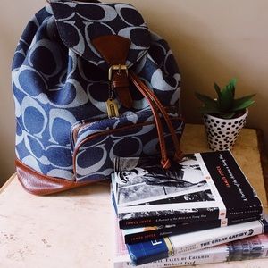 Blue Coach backpack